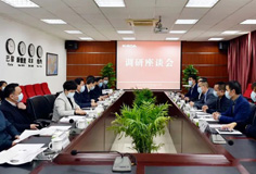 马鞍山市长袁方一行莅临安徽PA视讯平台机电考察调研